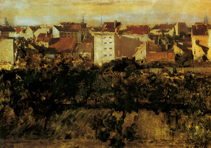  Adolpyh Von Menzel —— 院子后面的风景